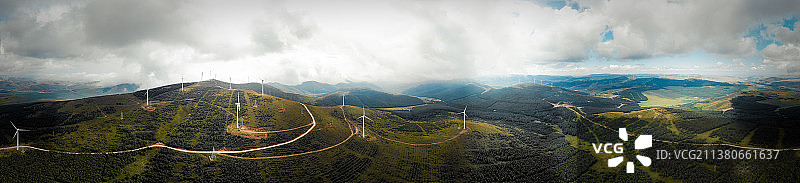 中国河北张家口张北坝上草原的景色图片素材