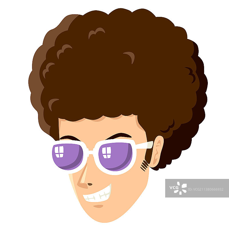 男人头部蓬乱的发型图片素材