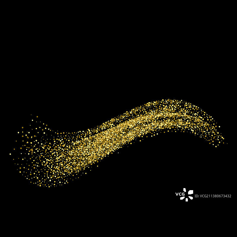 抽象金色星光波浪背景图片素材