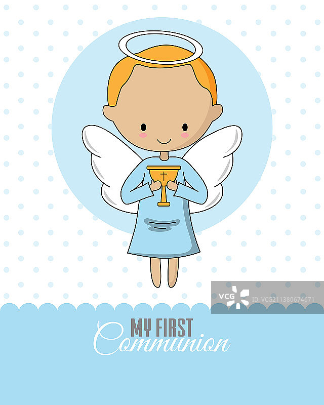 手持圣杯的天使图片素材