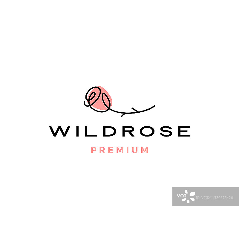 玫瑰Logo花朵图标图片素材