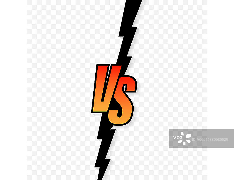 体育格斗VS字母标志图片素材