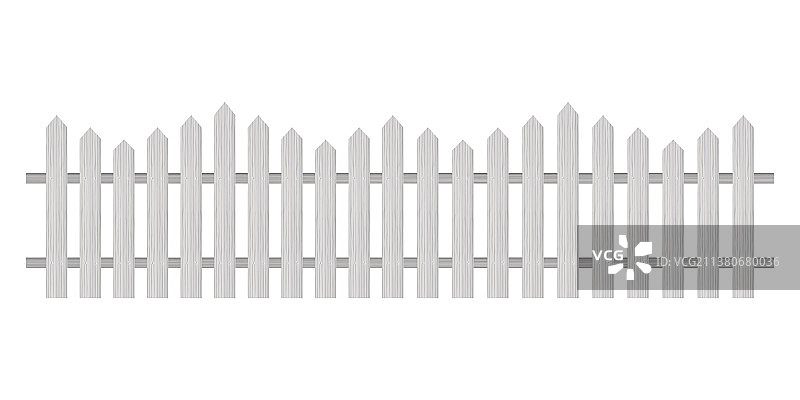 木纹质感圆边尖桩篱栅图片素材