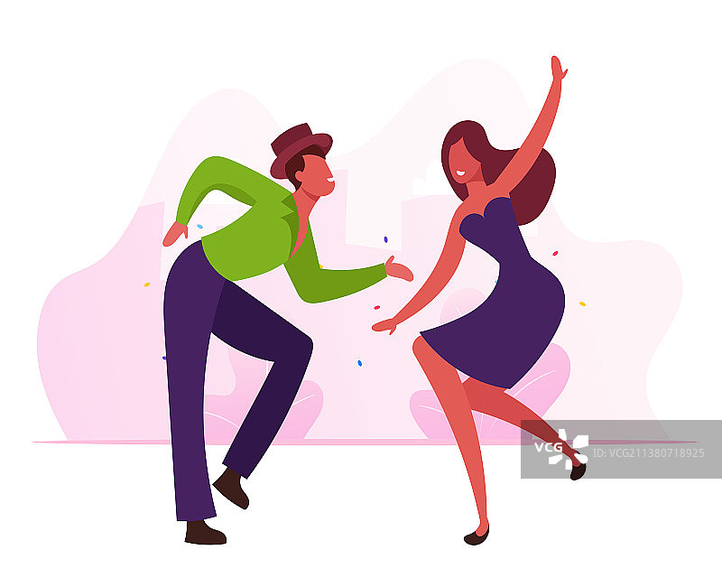 表演精彩巴西舞蹈的快乐舞蹈演员图片素材