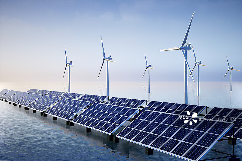 能源，太阳能，风力发电，海洋，电力图片素材