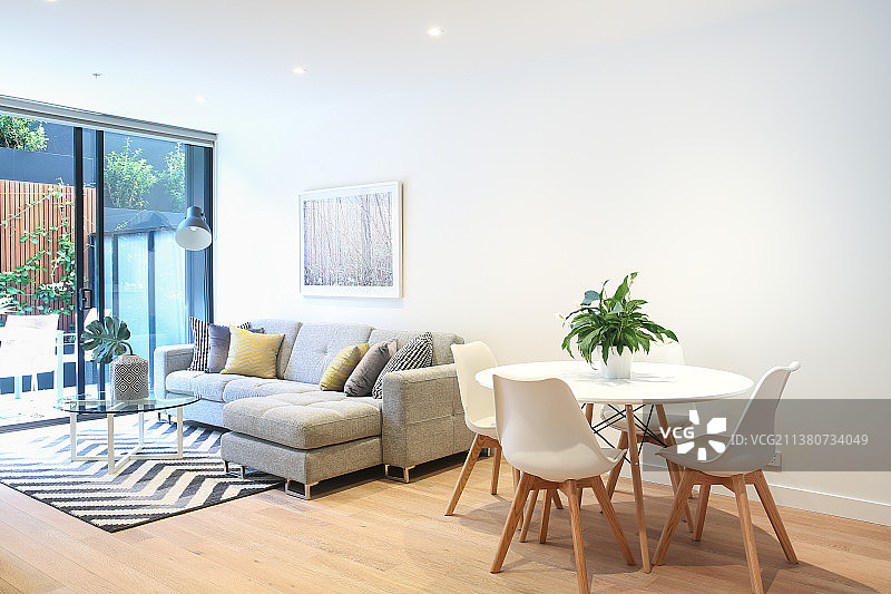 现代简洁居家客厅起居室图片素材