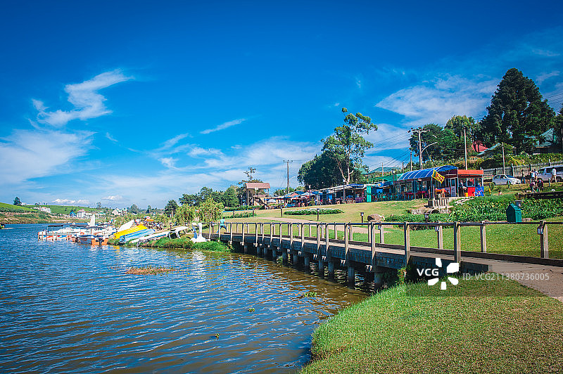 斯里兰卡努沃勒埃利耶的格雷戈里湖图片素材