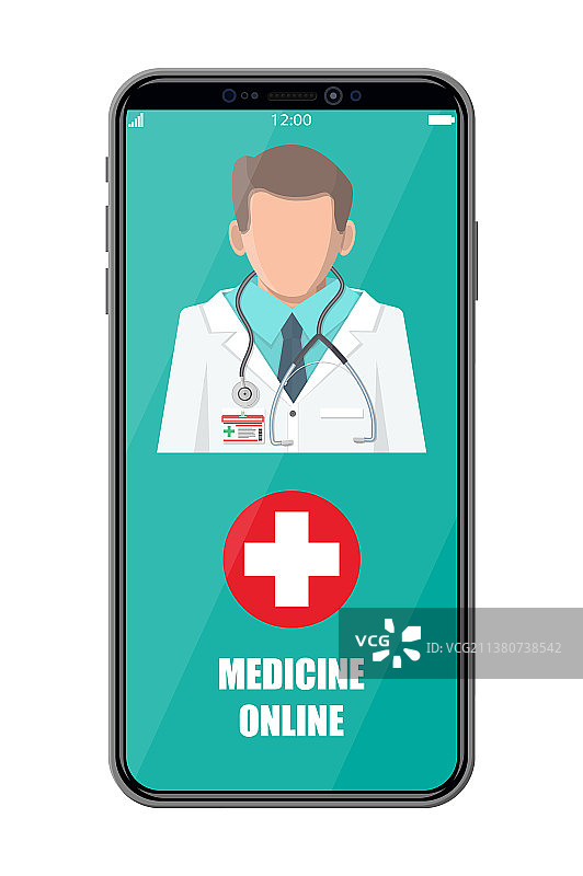 手持手机使用在线药房App图片素材