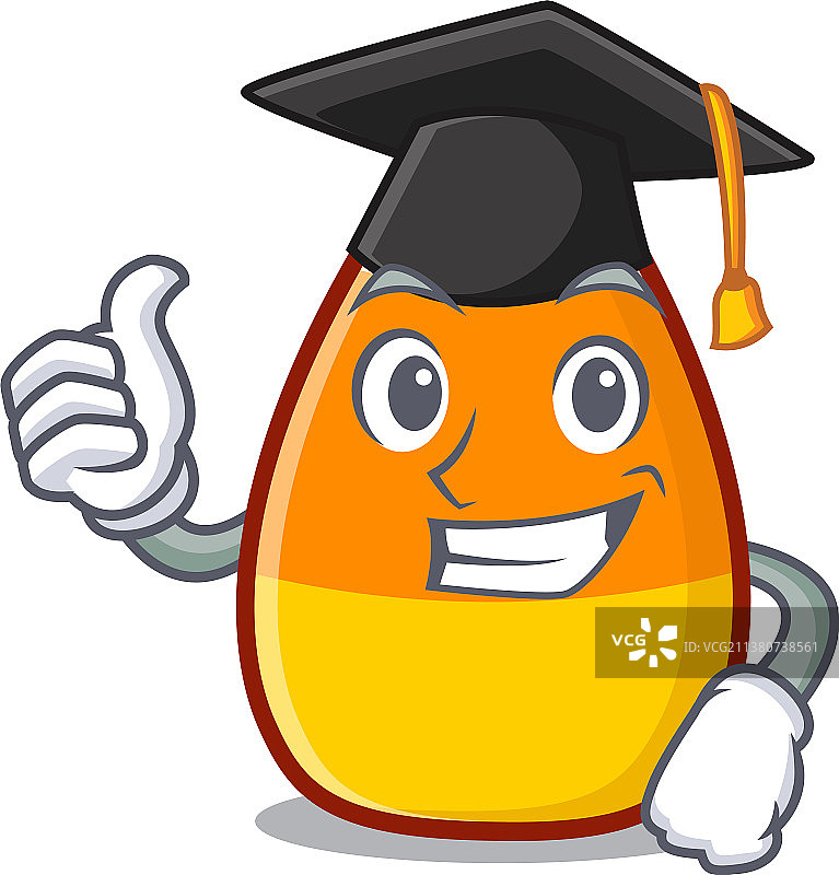 毕业季糖果玉米卡通角色造型图片素材