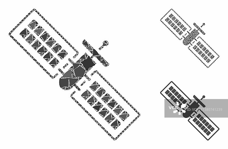 粗糙项目卫星镶嵌图标图片素材