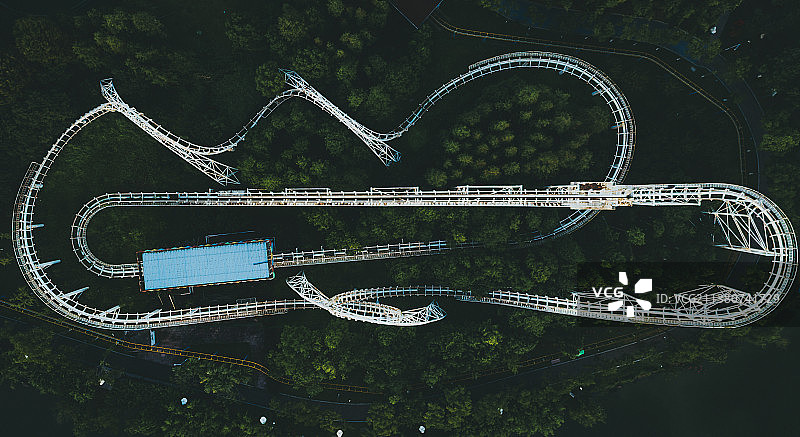 温岭·锦屏公园·过山车（一）图片素材