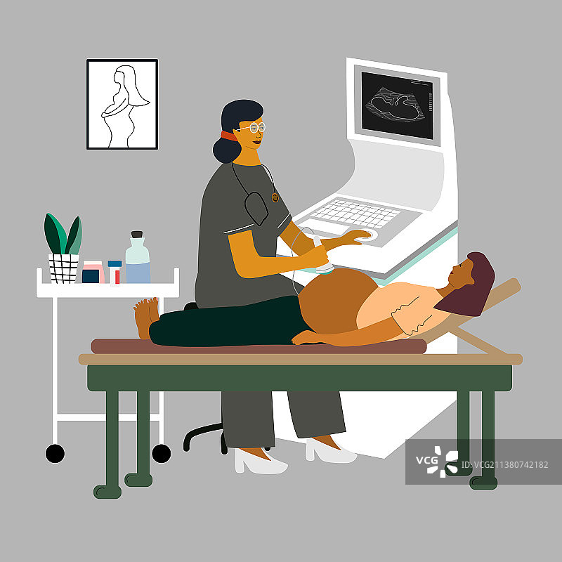 孕期超声波检查 5图片素材