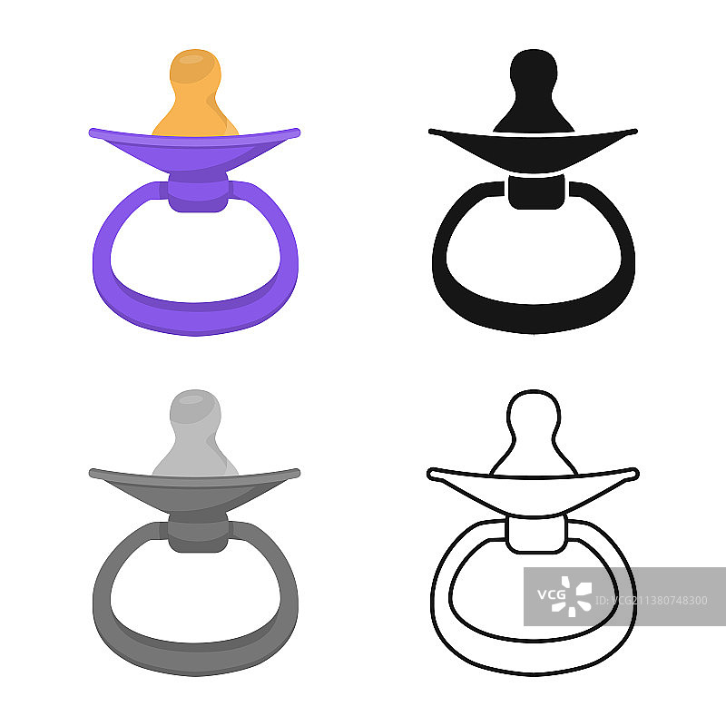 奶嘴和儿童时期象征图片素材