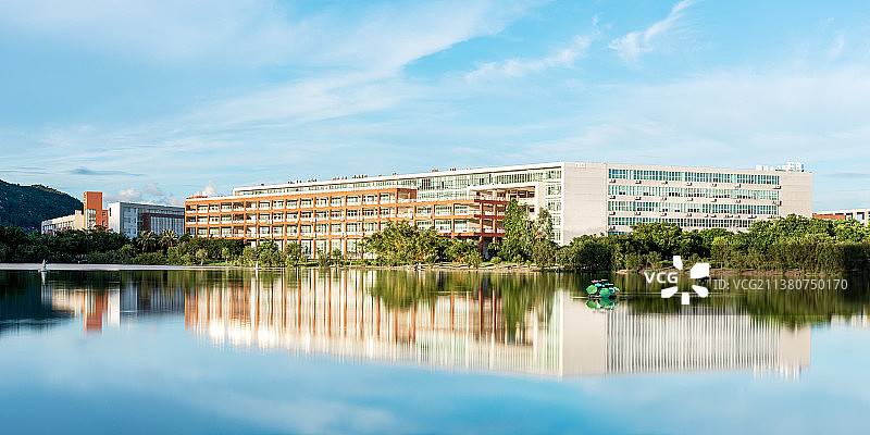 吉林大学珠海学院/现珠海科技学院航拍全景校景图片素材