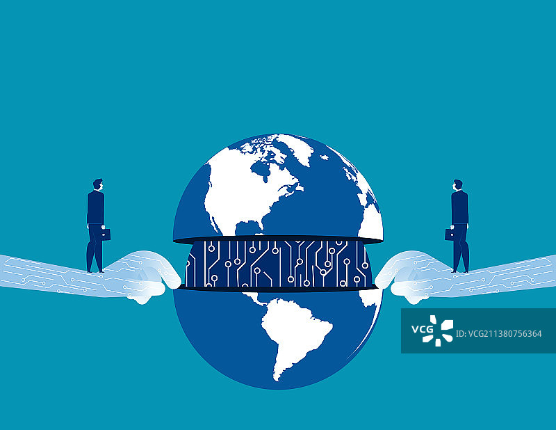全球商务科技概念图片素材