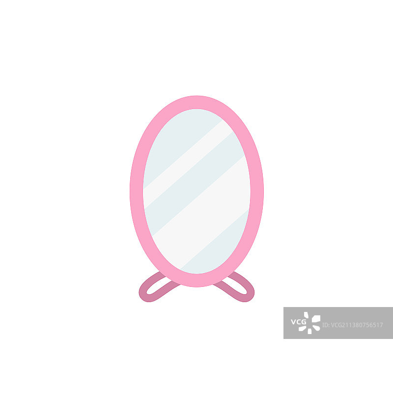 扁平风格化妆镜图片素材