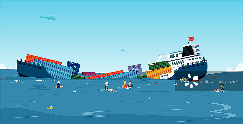 沉船事故图片素材