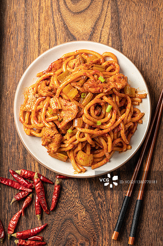 新疆炒米粉图片素材