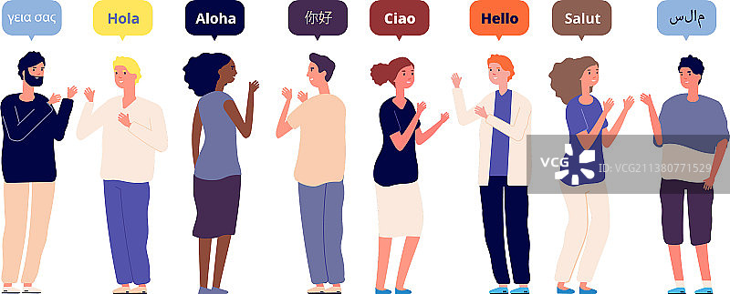 国际母语问候语图片素材