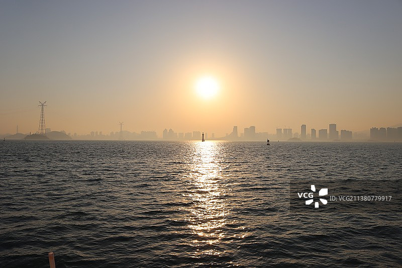 日落时的海景图片素材