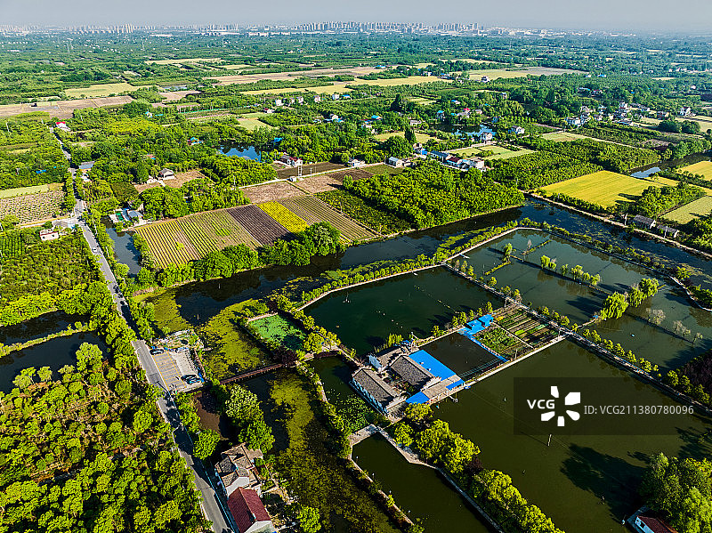 芜湖市鸠江区清水河周边风景图片素材
