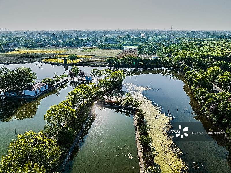 芜湖市鸠江区清水河周边风景图片素材