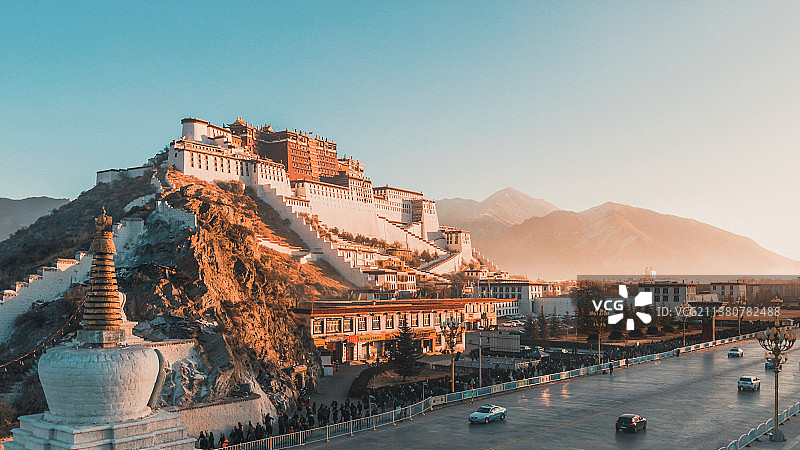 布达拉宫晨曦图片素材