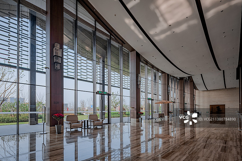 金华亚运会亚运村会议厅会议大厅休息区图片素材