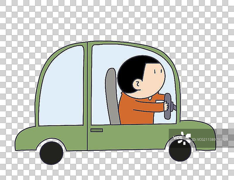 元素：开车的人物图片素材