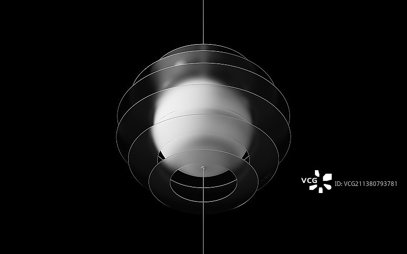 球形磨砂感时尚灯饰图片素材