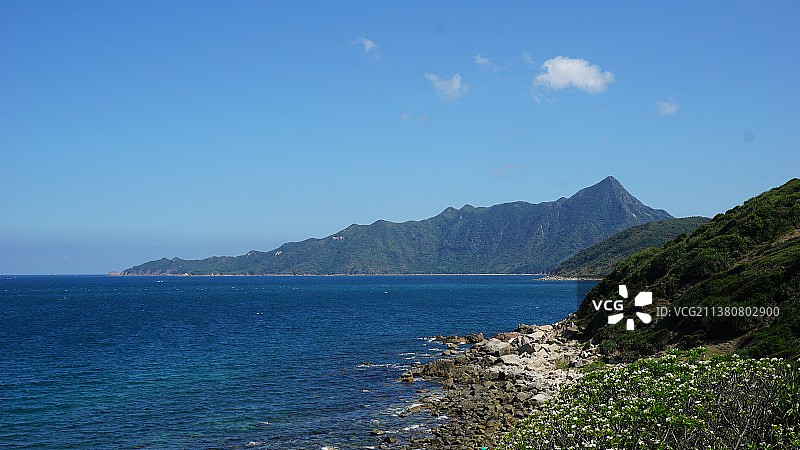 香港西贡塔门岛（草洲）海岸线图片素材