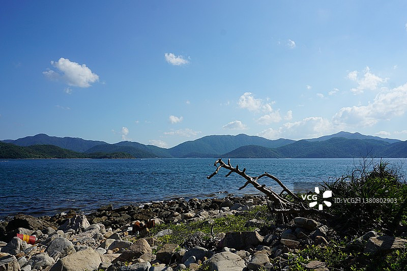香港西贡塔门岛（草洲）海岸线图片素材