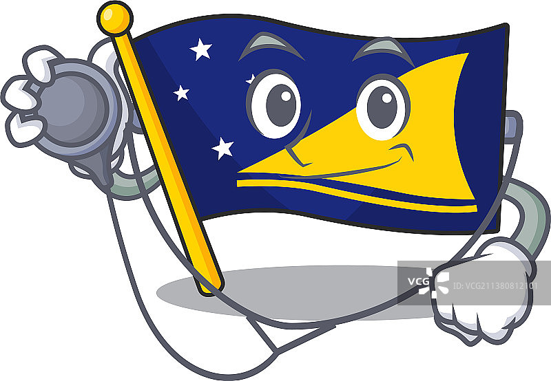 卡通托克劳旗帜卷轴图片素材