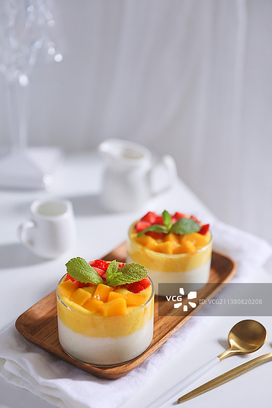 水果双皮奶图片素材