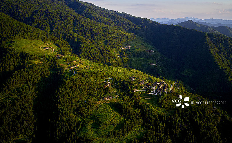 山里人家图片素材