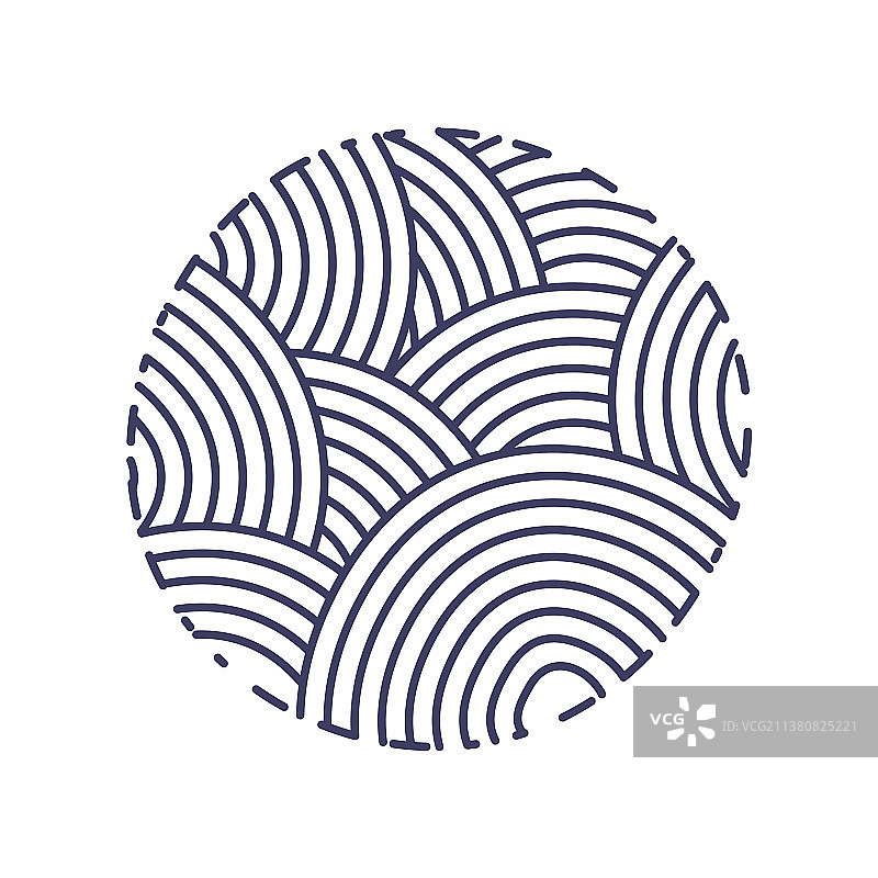 藏青色毛线球图片素材