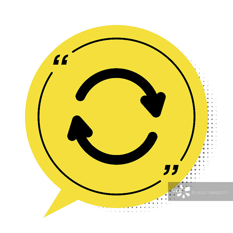 白色背景上的黑色刷新图标图片素材