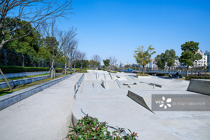 滑板运动场地图片素材