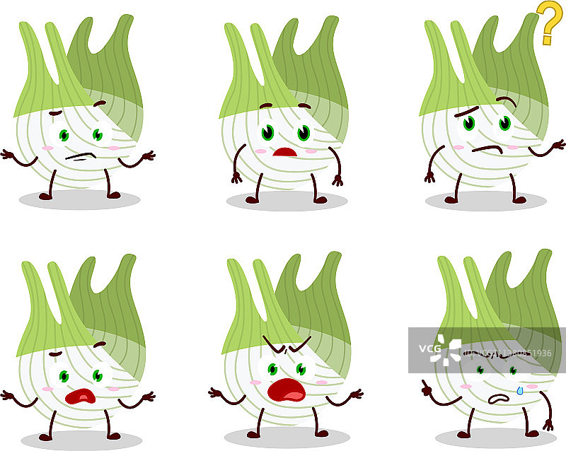 卡通人物：茴香表情图片素材