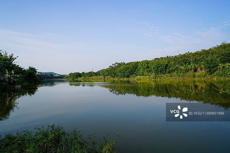 茂名信宜镇隆鱼鳞坝图片素材