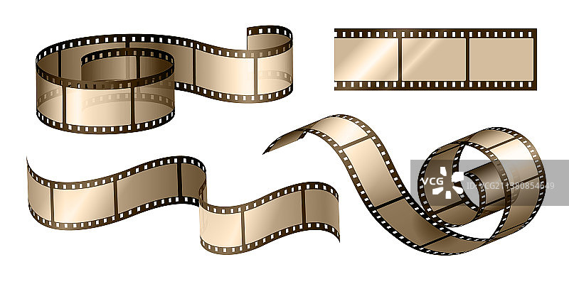 电影胶片卷图片素材