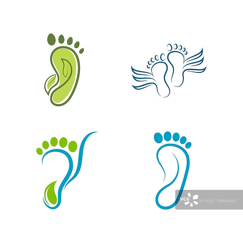 足部护理标志图标模板图片素材