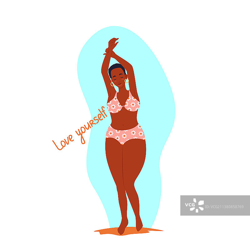 闭着眼睛的非裔美国妇女图片素材