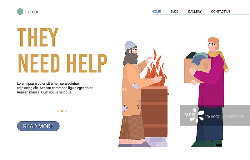 慈善捐赠Web banner，帮助贫困图片素材