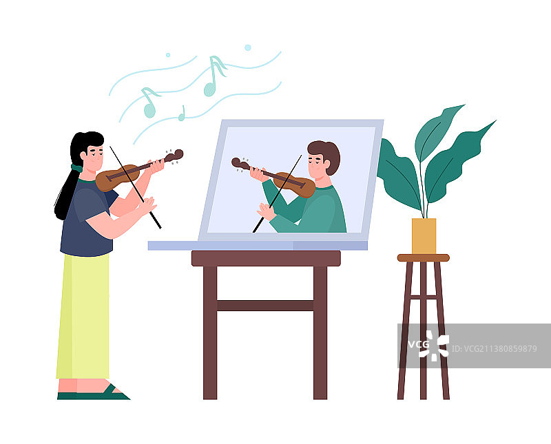 线上音乐课教学图片素材