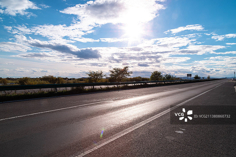 路面道路蓝天图片素材