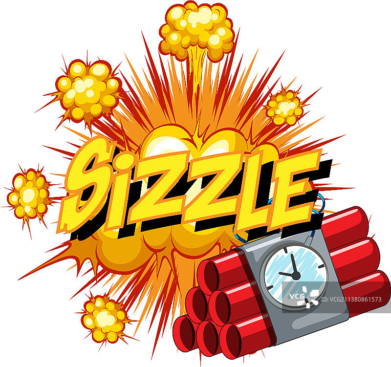 带有“嗞嗞”字样的漫画对话气泡图片素材