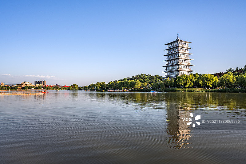 陕西西安世园会长安塔图片素材