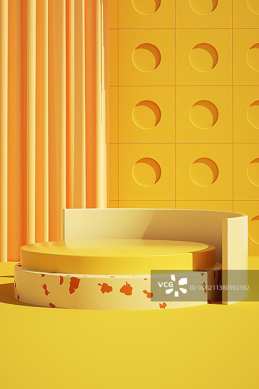 3D模拟场景彩色产品展台创意图图片素材