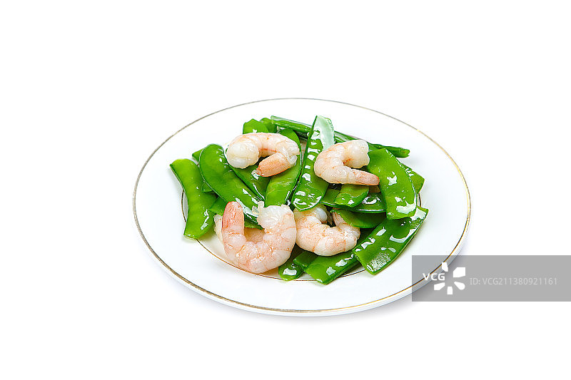 虾仁炒豌豆图片素材